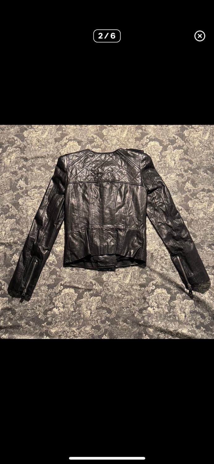 crop lambskin leather jacket 상품이미지3