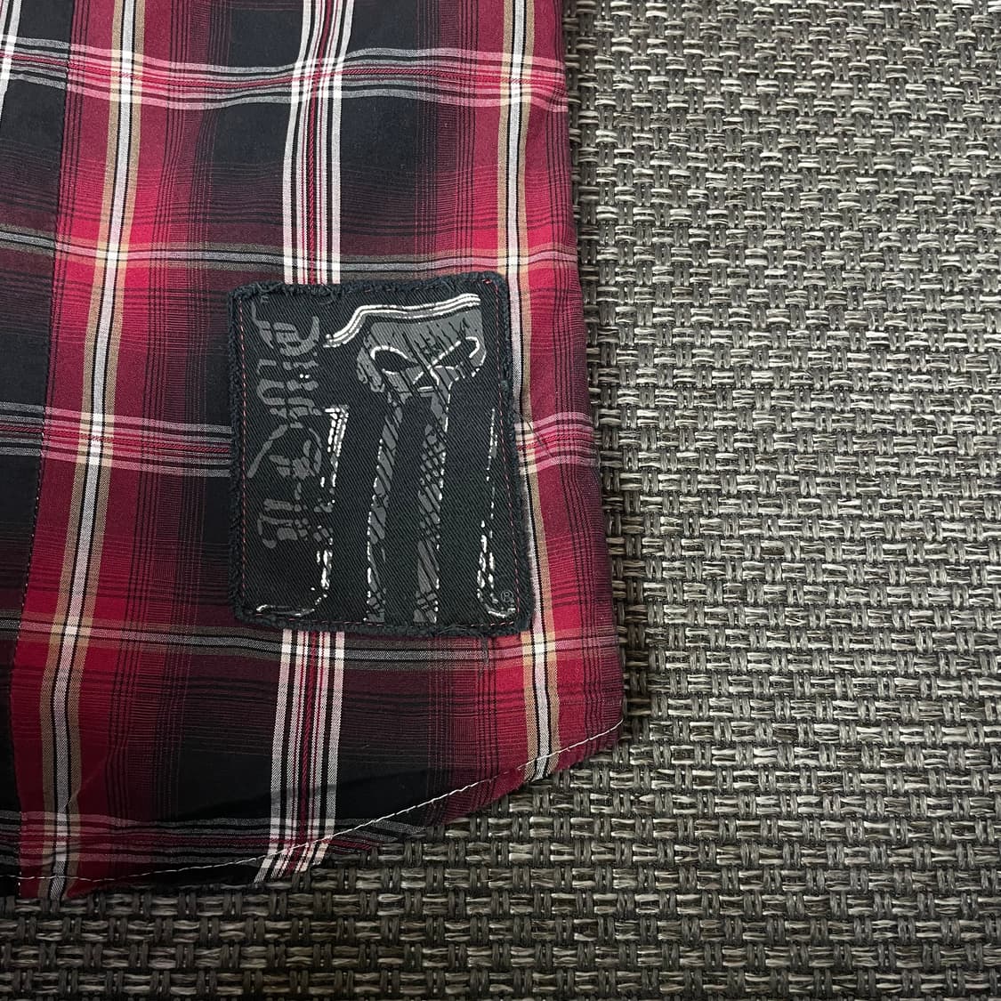 할리데이비슨 레드 투포켓 체크 반팔 셔츠 L 상품이미지6