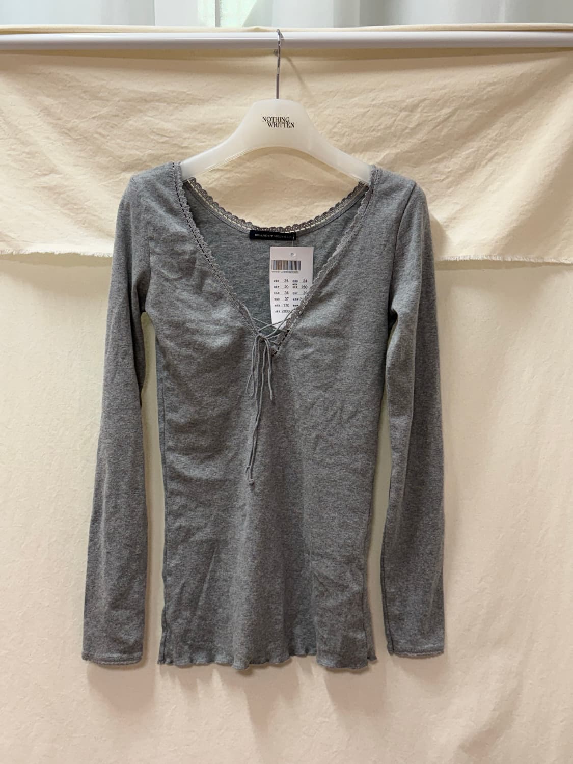 브랜디멜빌 리본 요가티gray 상품이미지1