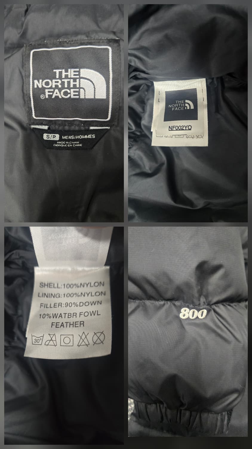 노스페이스 800 눕시 구스다운패딩 해외판 상품이미지5