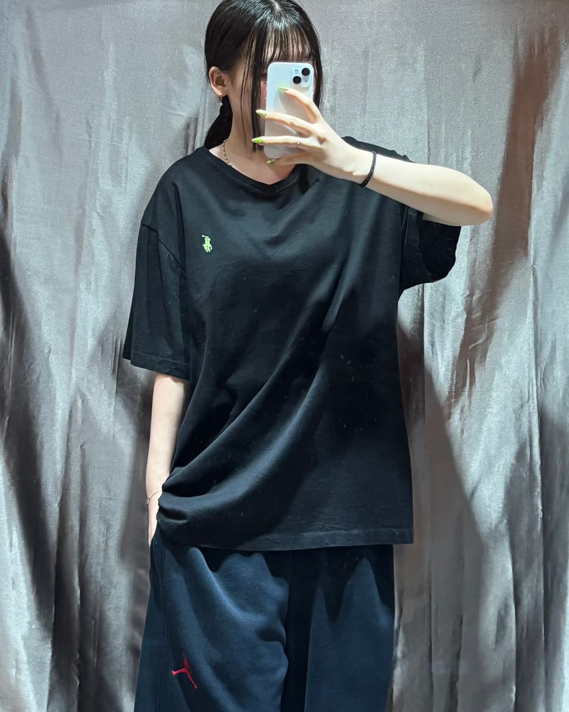XL 폴로랄프로렌 그린포니 블랙 라운드넥 반팔 상품이미지1