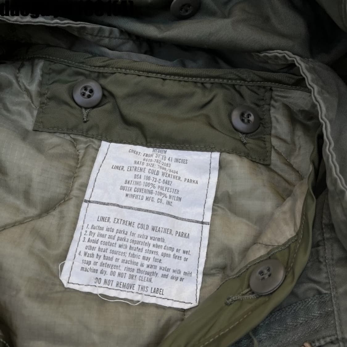 M65 야상 개파카 올리브 그린 후드 탈부착 XL 상품이미지5