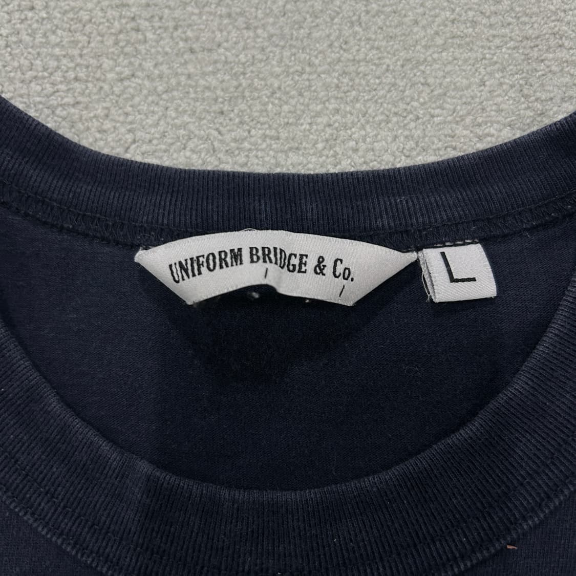 유니폼브릿지 1960 프린팅 반팔 티셔츠 네이비 100 상품이미지2