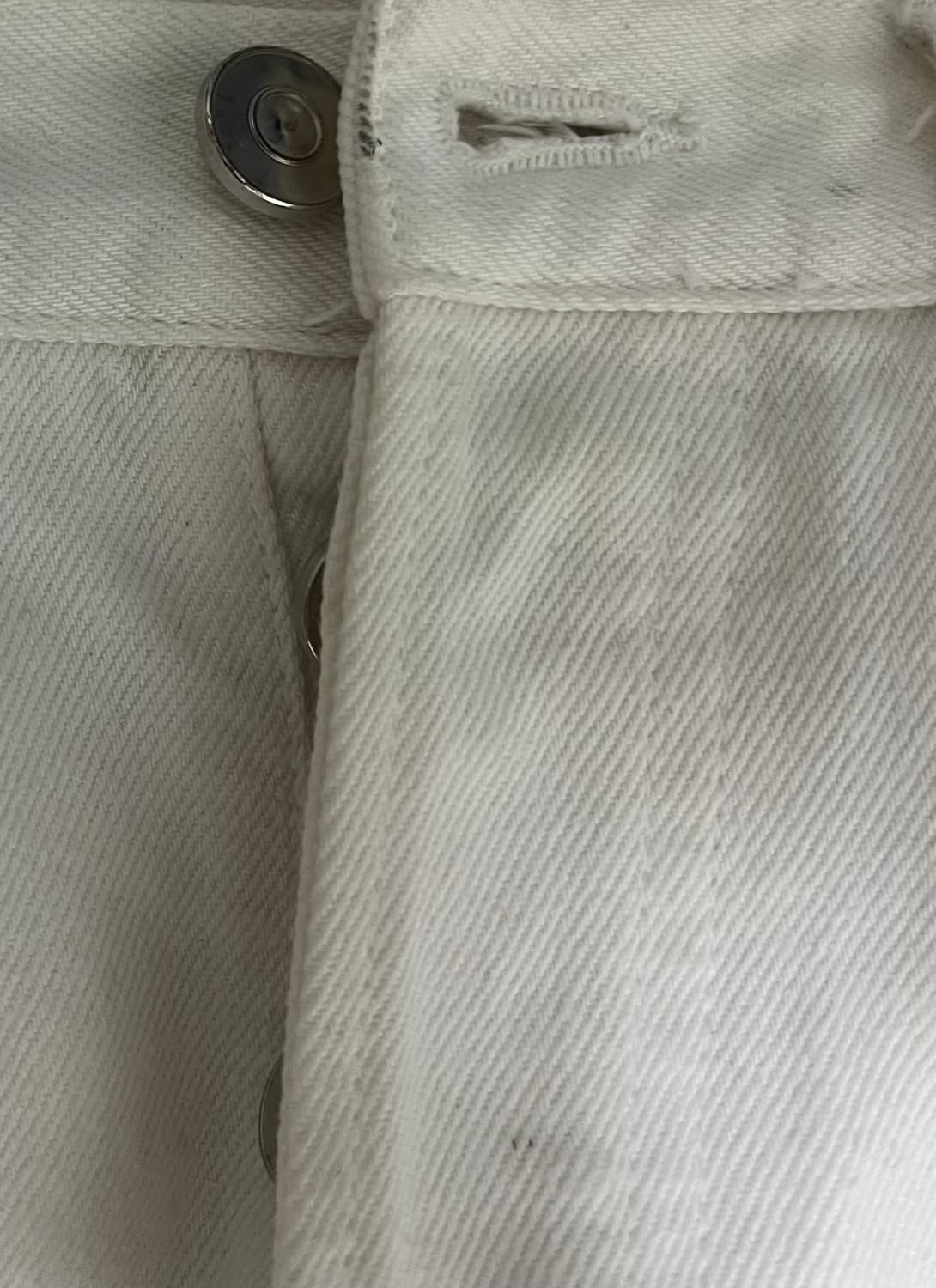 허즈밴드파리 화이트 플레어진 상품이미지3