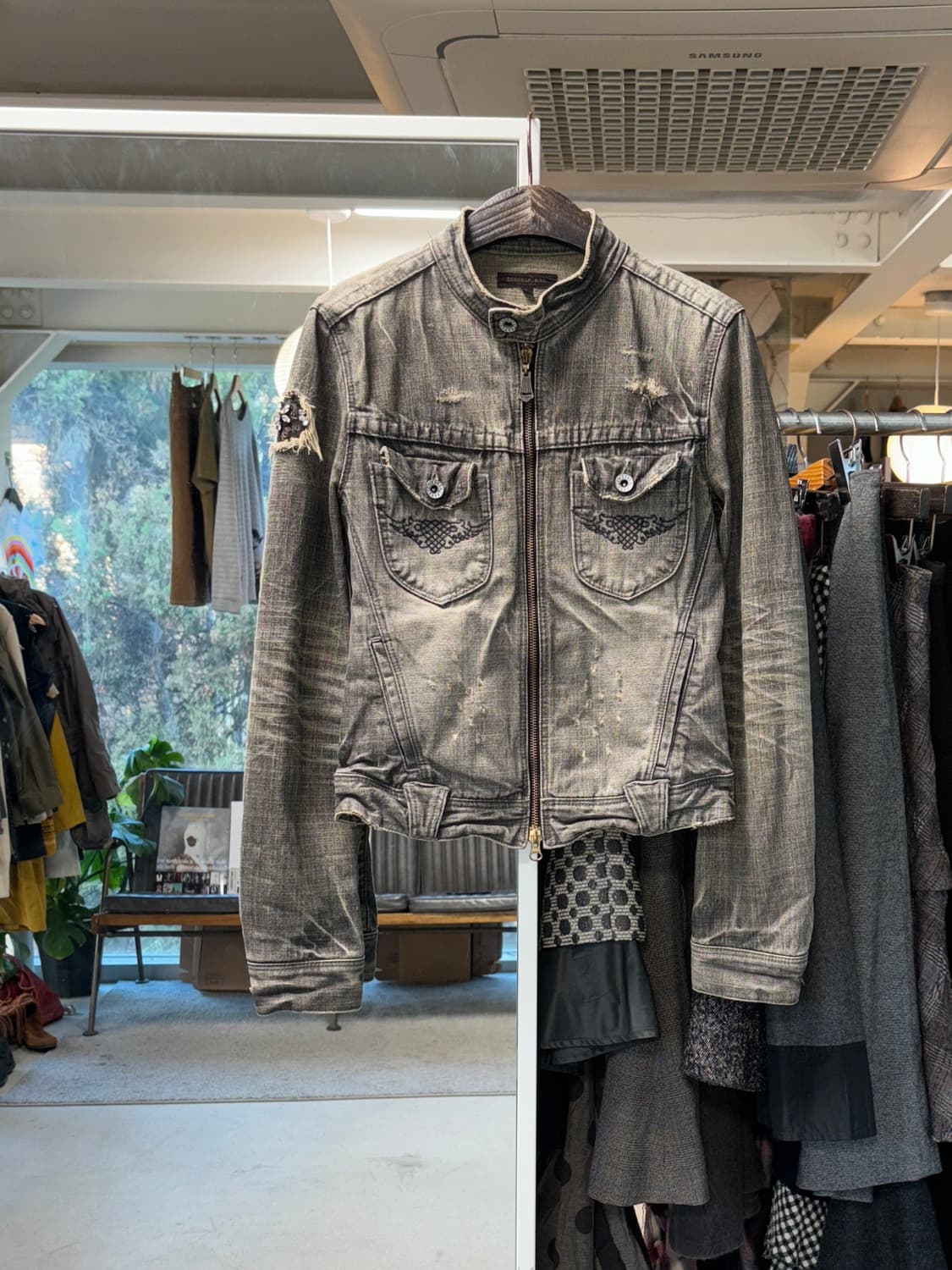 Chelsea garb 집업 데님 자켓 상품이미지1