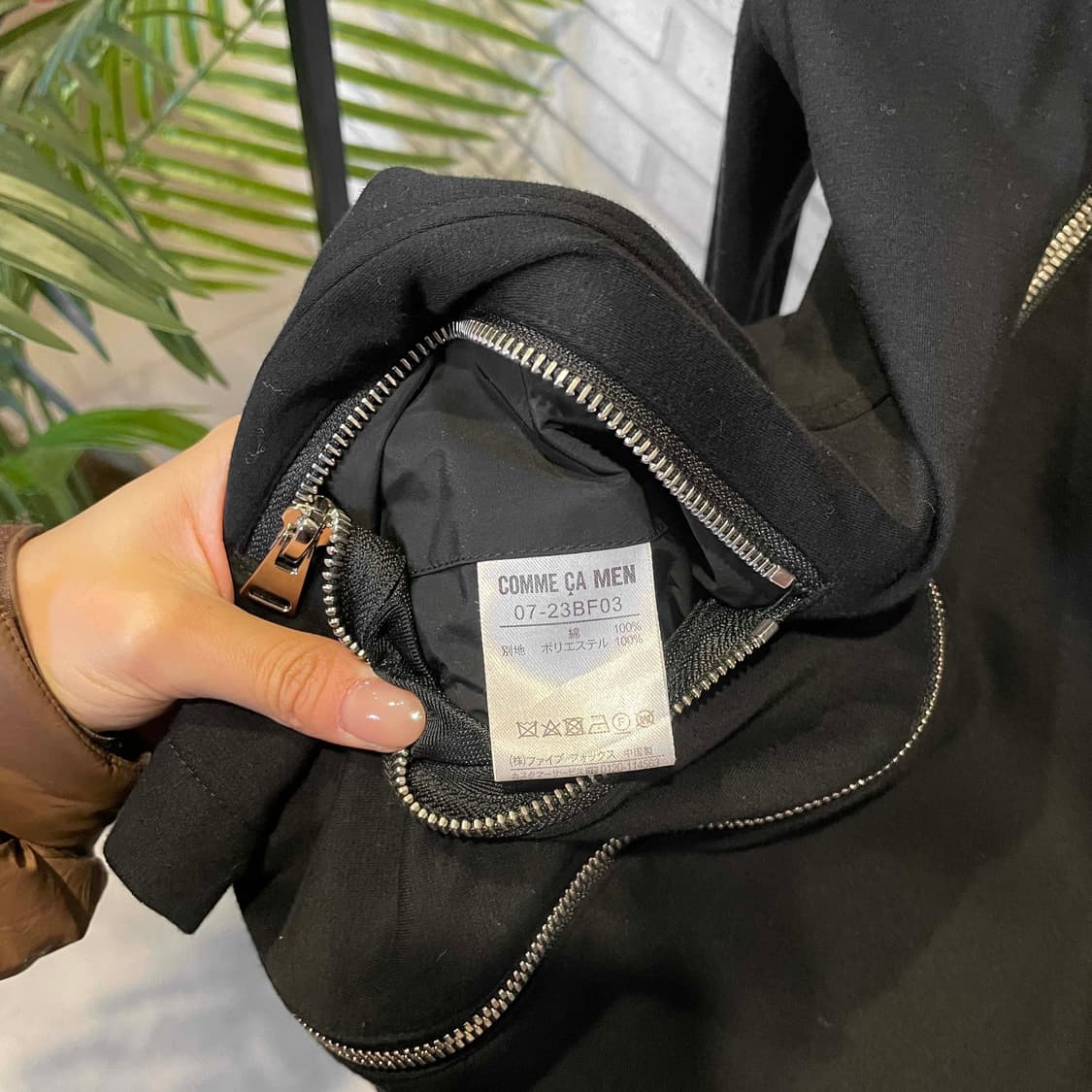 JPN VINTAGE 라이더 자켓 사선 집업 투포켓 디테일 블랙 상품이미지7