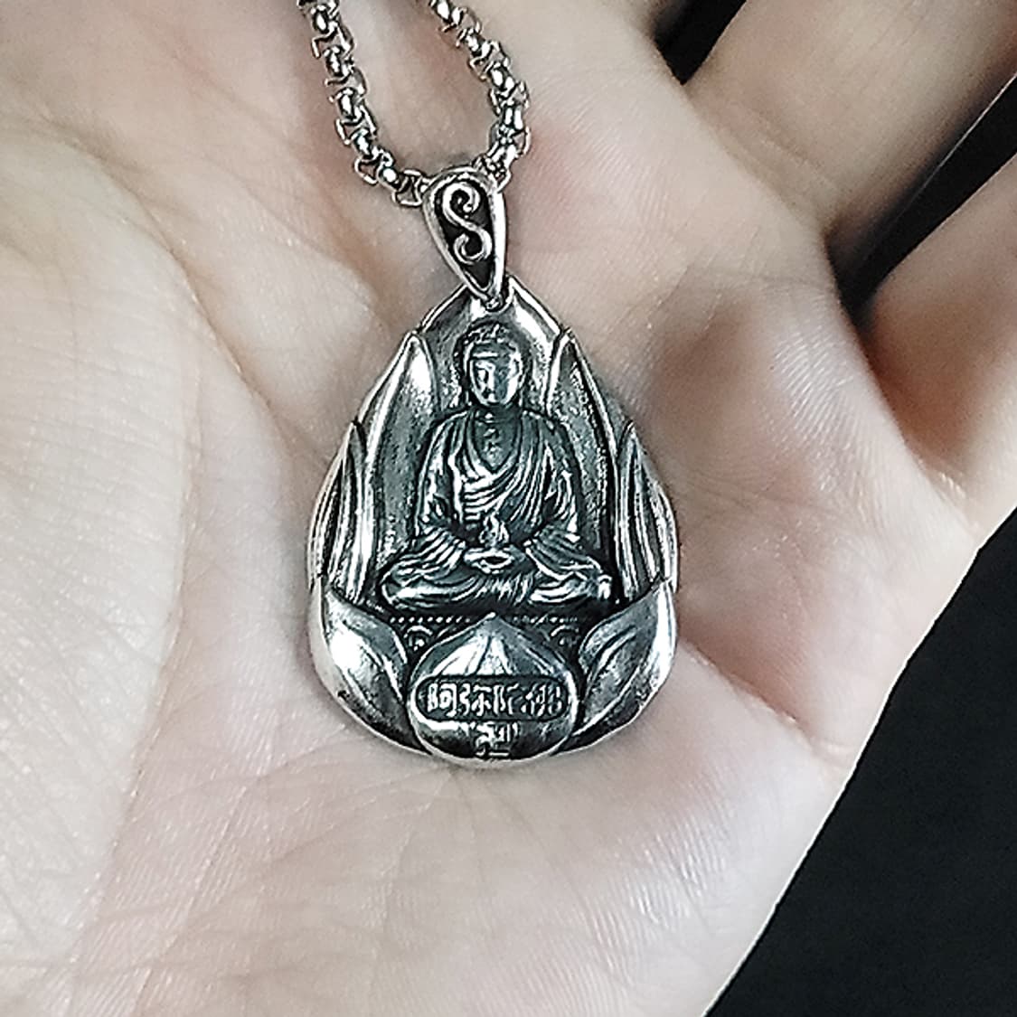 석가모니 백동 펜던트 엔틱 선물 부처님 지혜 불교 남자 목걸이 상품이미지7