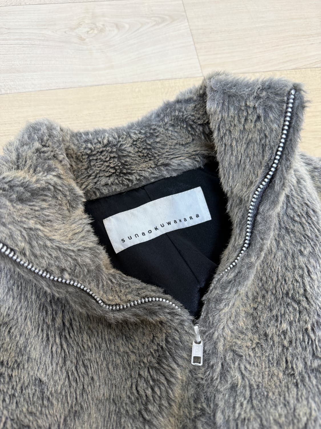 스나오 쿠와하라 퍼 짚업 자켓 상품이미지4