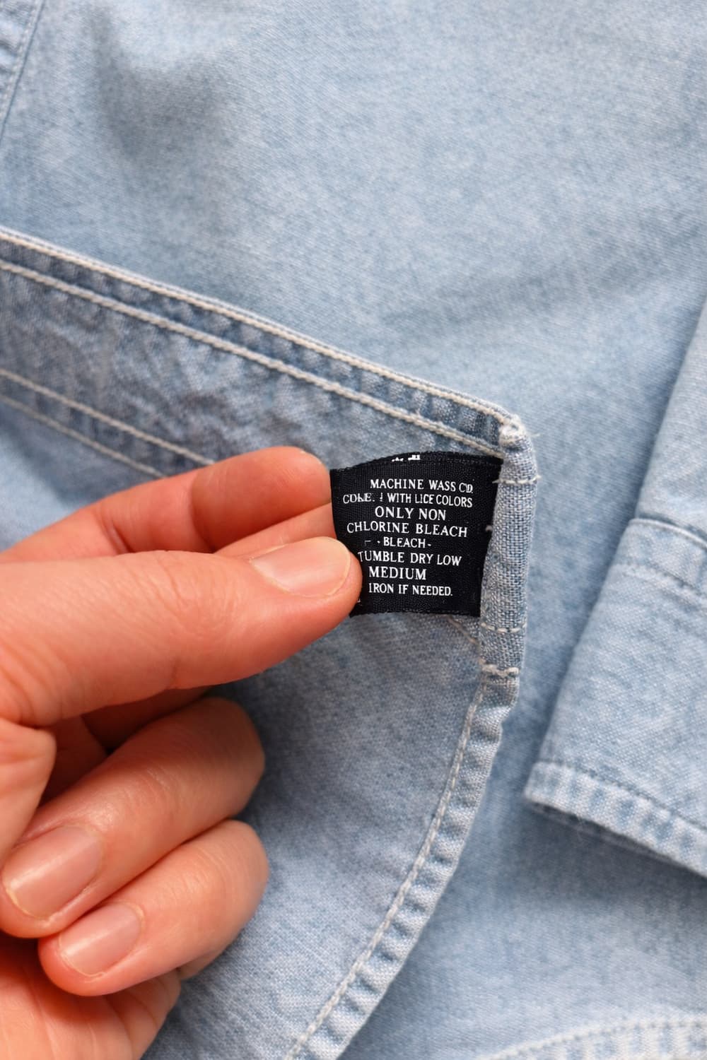 90's 폴로 스포츠 샴브레이 셔츠 M(95) 상품이미지4