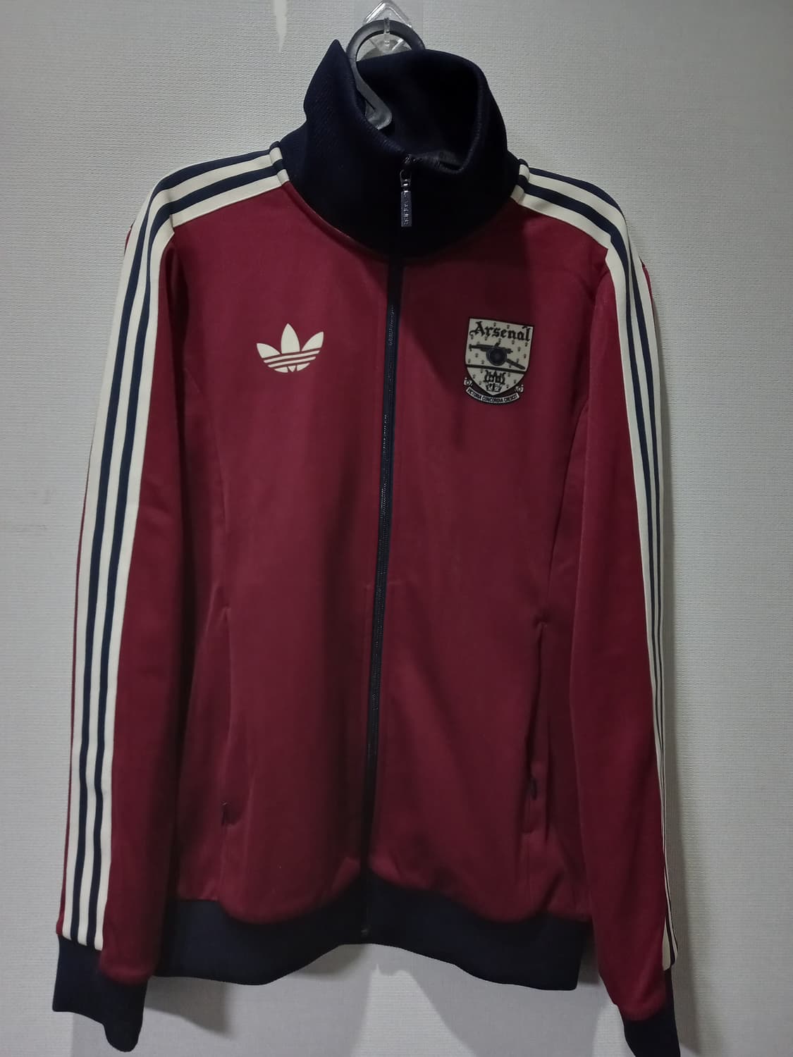 아디다스 희귀 아스날 버건디 트랙탑 저지 져지집업 90~95 상품이미지1