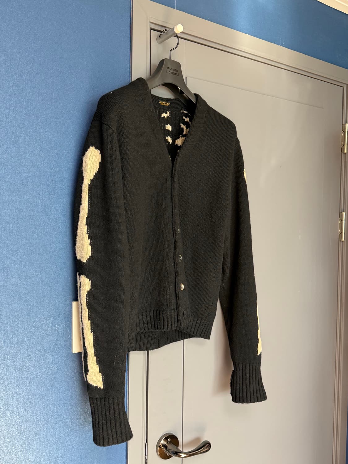 캐피탈 본 니트 가디건 블랙 (3) 상품이미지4