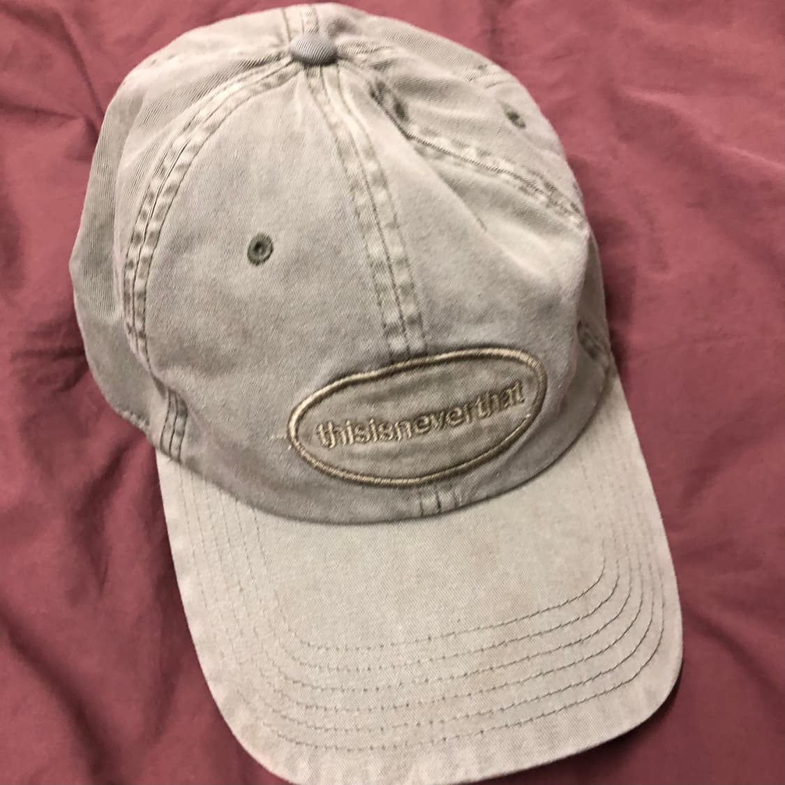 디스이즈네버댓 캡 모자 Overdyed E/T-Logo Cap Olive 상품이미지2