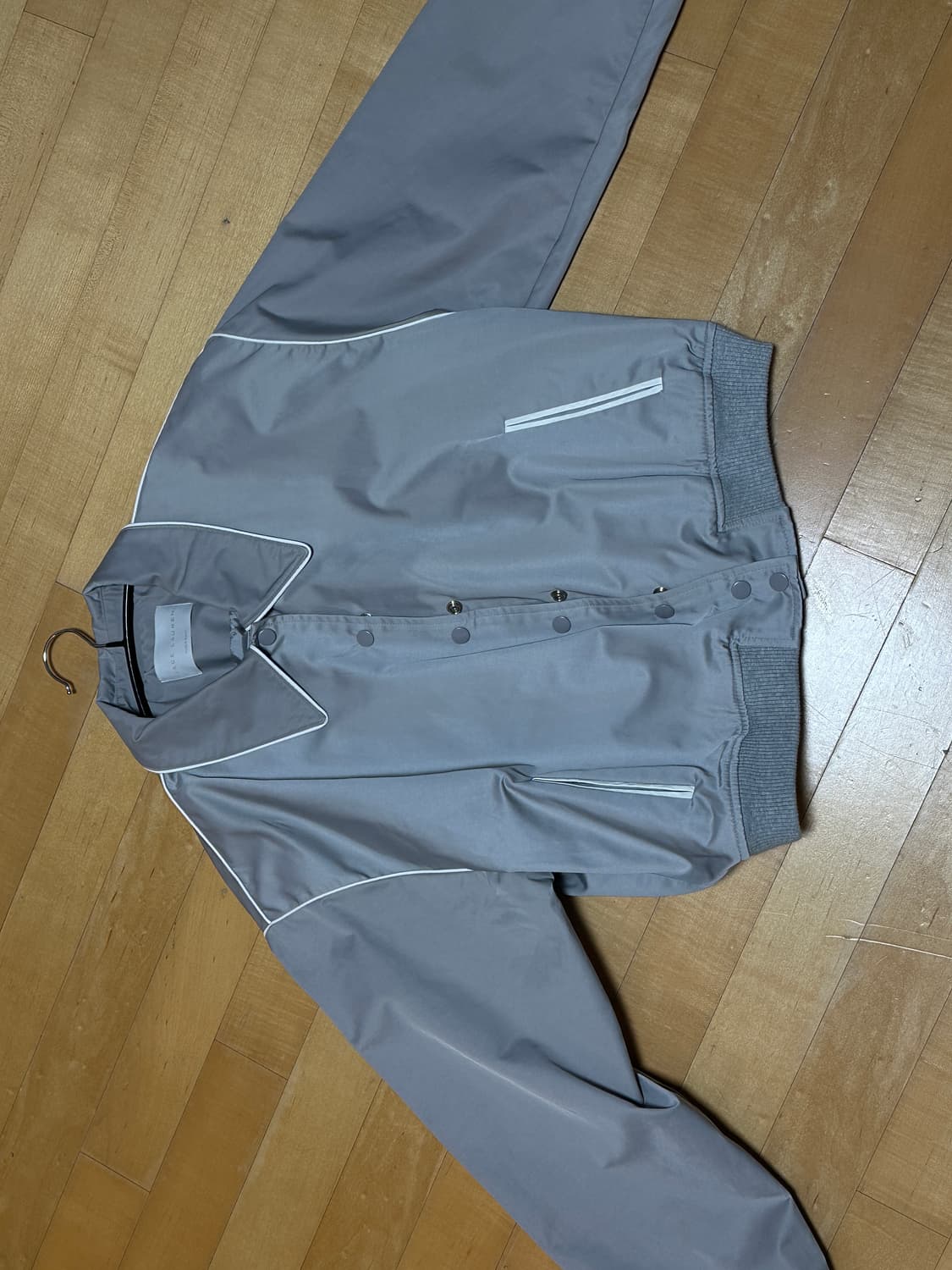 바시티 블루종 점퍼 그레이 상품이미지6