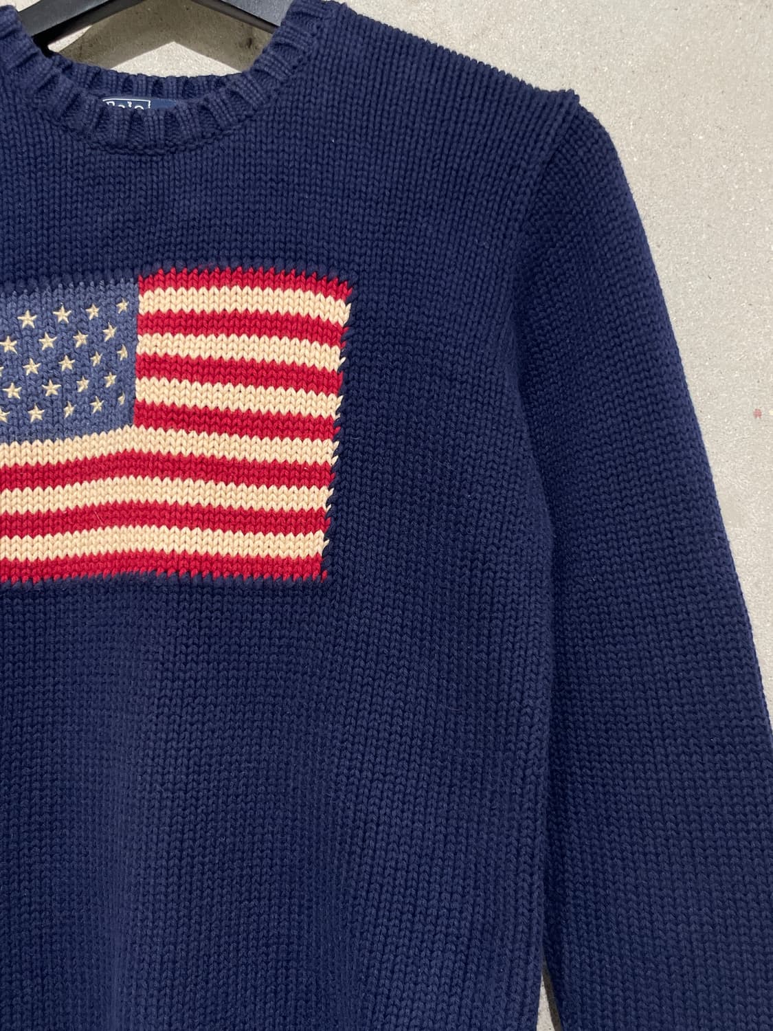폴로 랄프로렌 네이비 성조기 크루넥 스웨터 상품이미지3