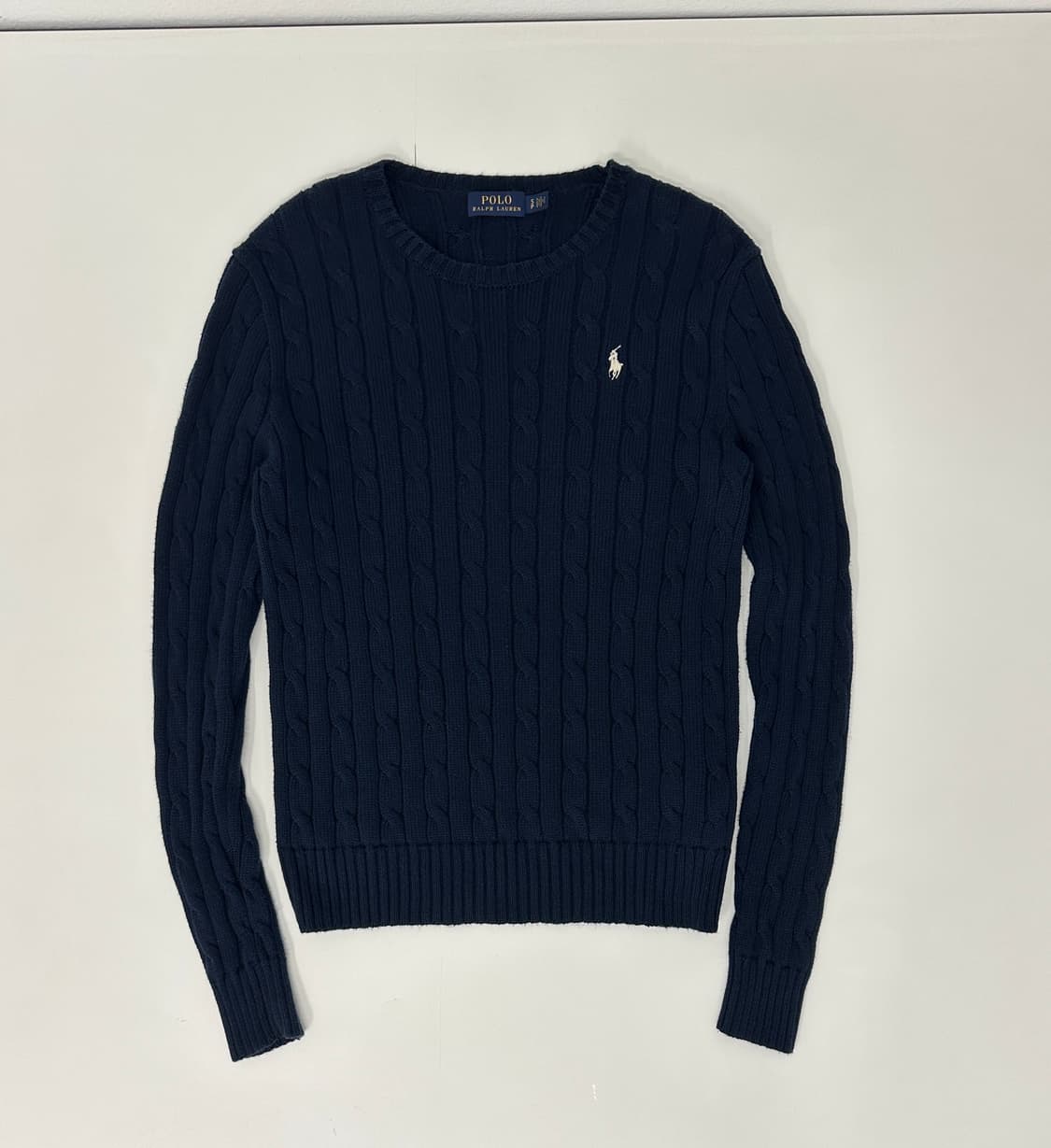 폴로 랄프로렌 케이블 니트 네이비 상품이미지1