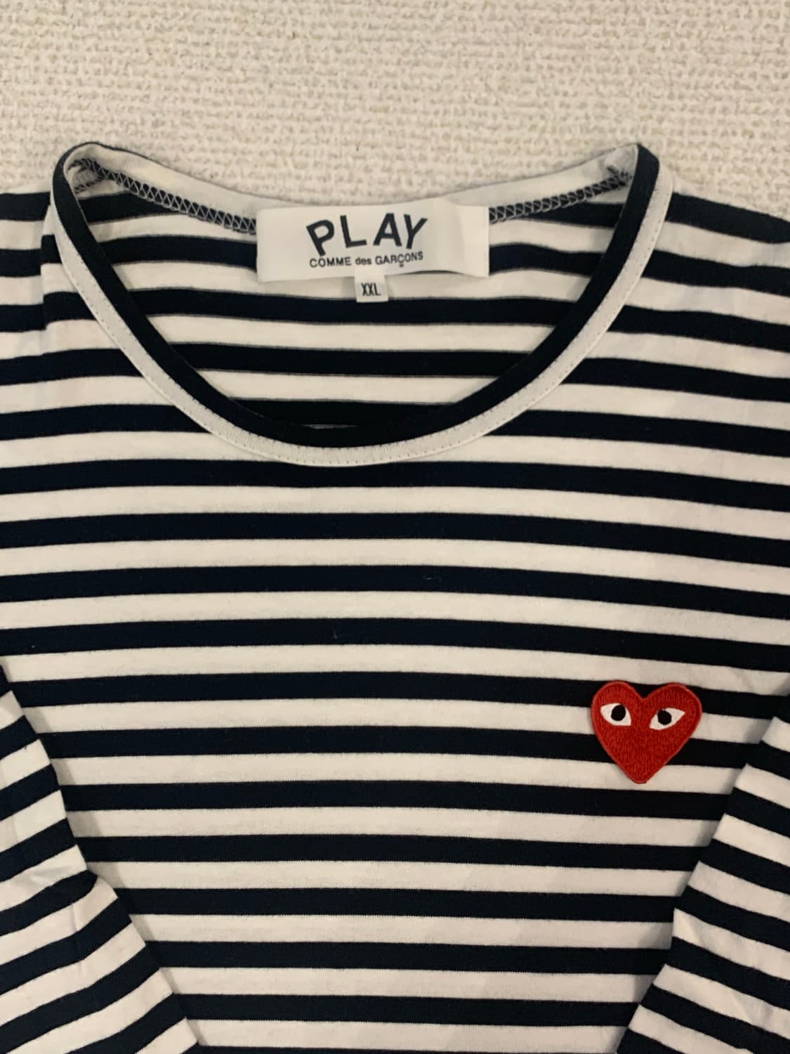 꼼데가르송 플레이 스트라이프 긴팔 XXL 상품이미지4