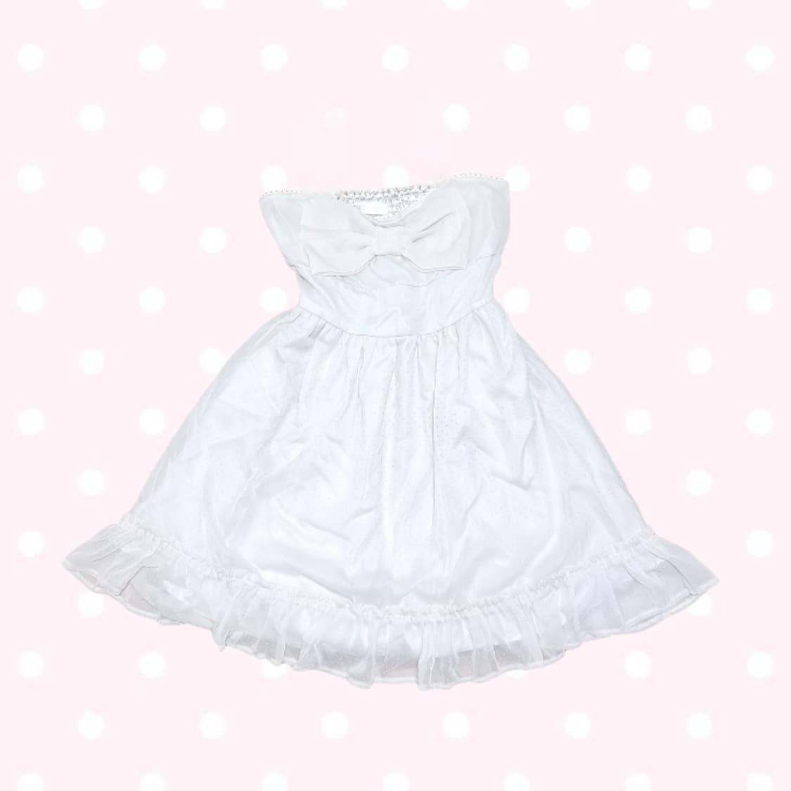 초희귀 히메갸루 리즈리사 왕리본 도트 원피스 상품이미지4