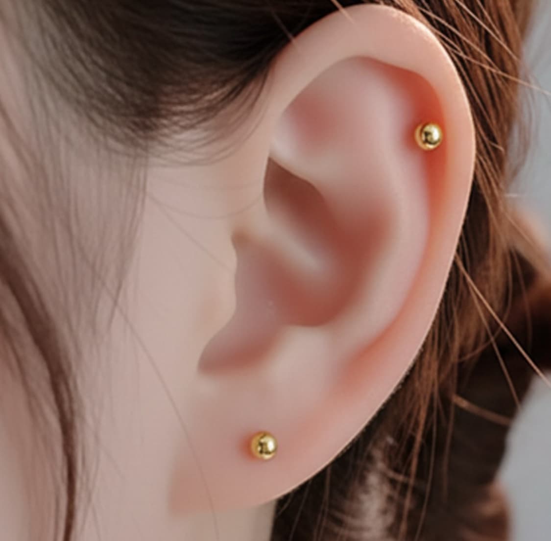 은침 골드볼 귀걸이 3mm 상품이미지1