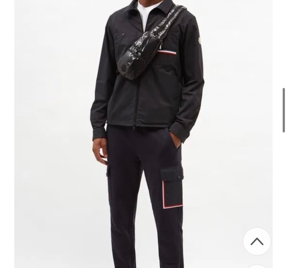 (A+/7) / 몽클레어 트라이컬러 악센트 오버셔츠 네이비 상품이미지10