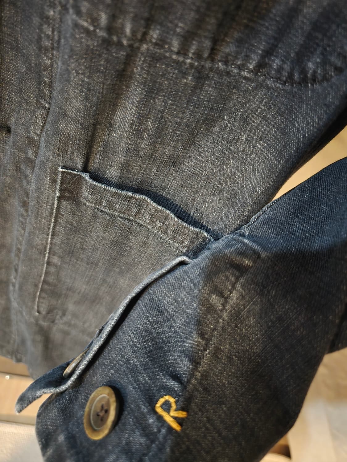 45R 데님 코트 5사이즈 입니다 상품이미지3