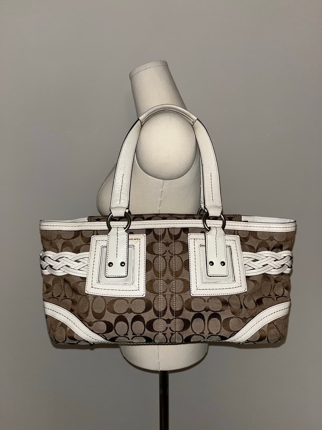 Coach white beige bag 상품이미지5