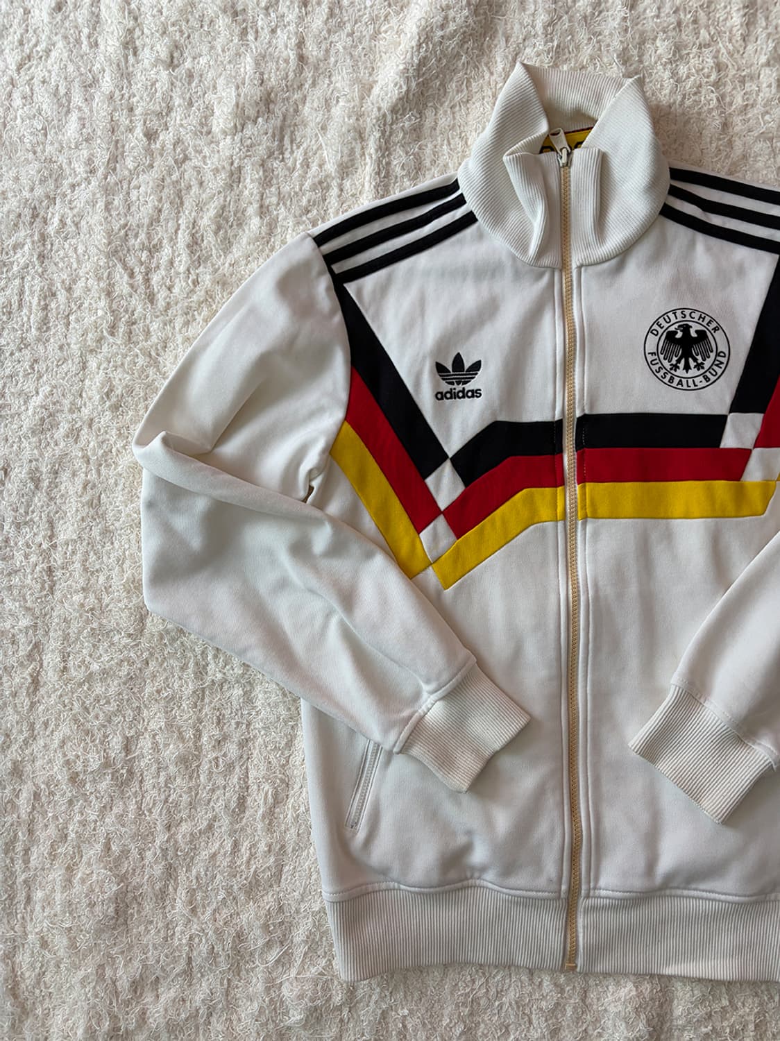 아디다스 아이보리 연카키 베켄바우어 트랙탑 져지 상품이미지2