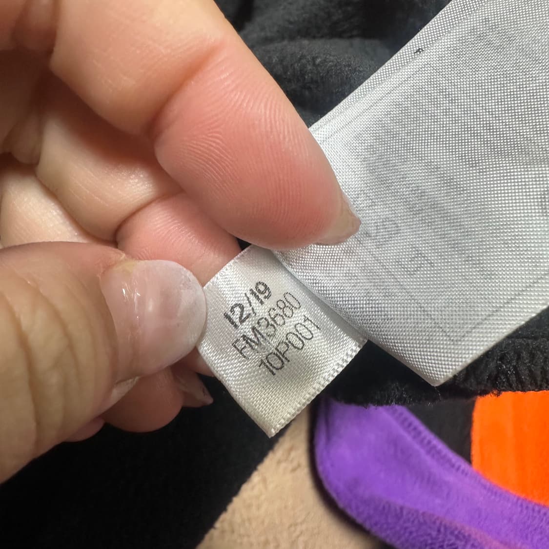 ✨ (세트) 아디다스 빅로고 배색 플리스 반집업  상품이미지6