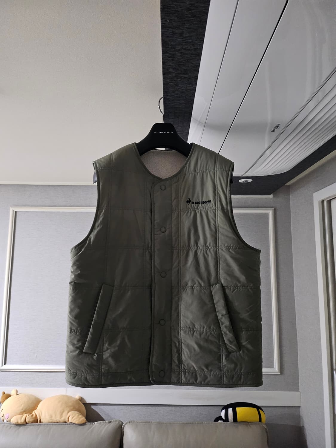 [거의 새것] 르꼬끄 리버서블 양면 퀼팅 패딩 조끼 베스트 상품이미지1