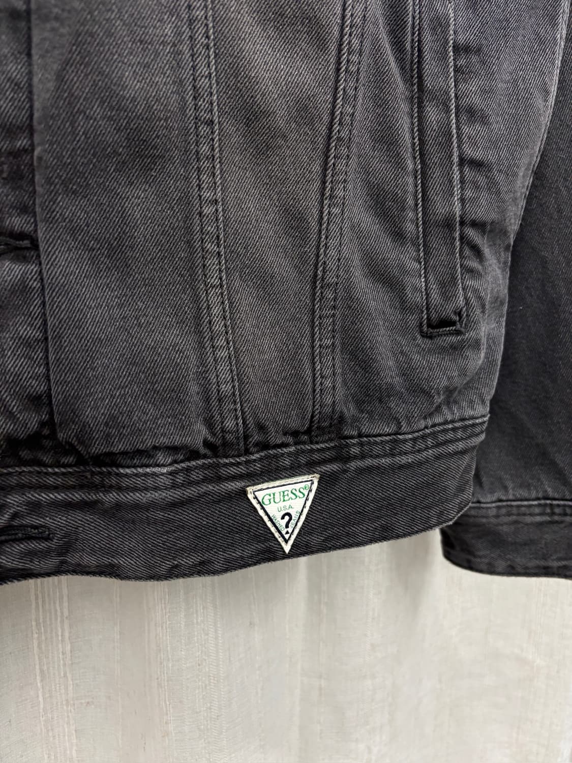 00s GUESS 게스 블랙 데님 자켓 GUESS  상품이미지5