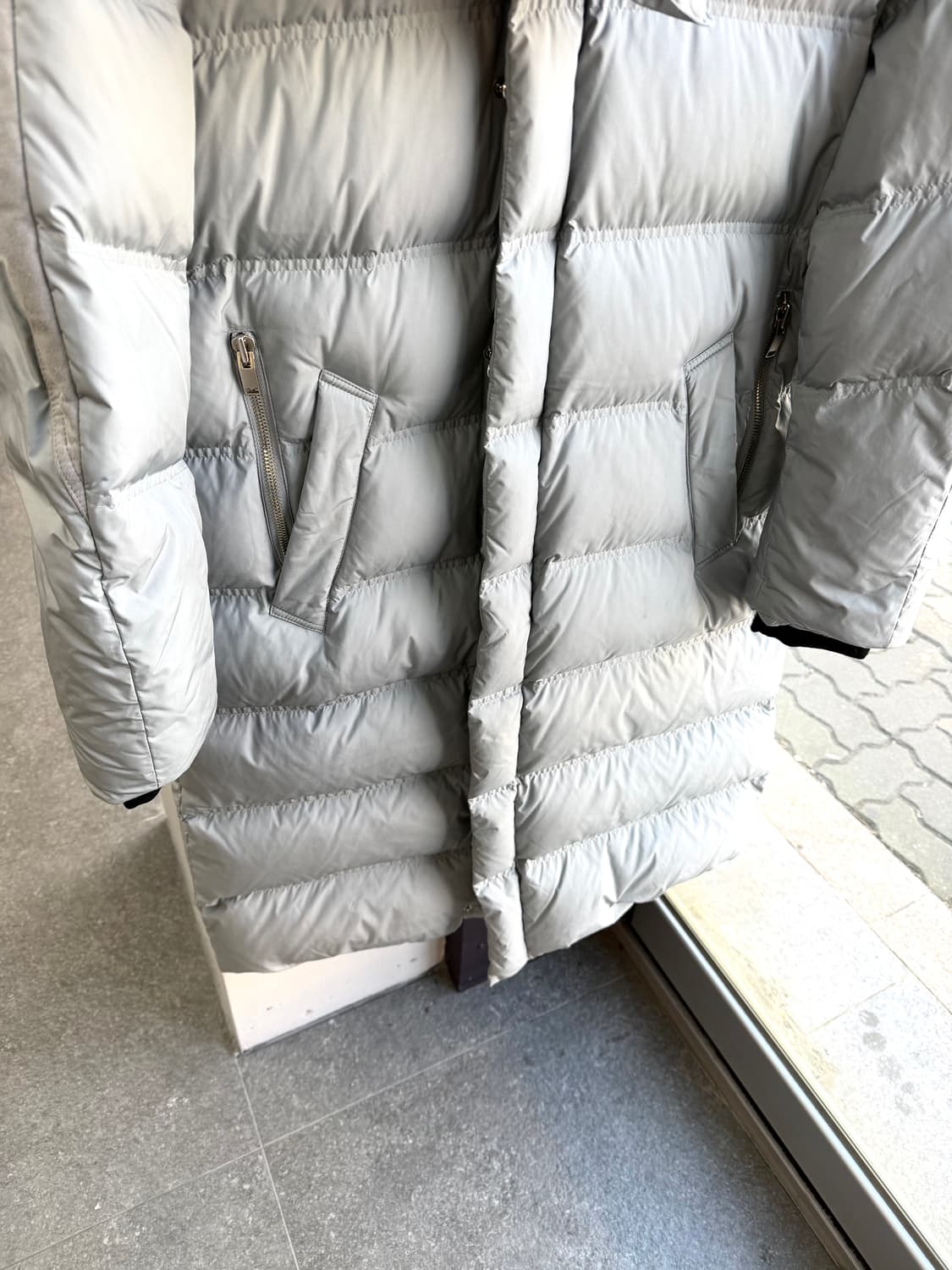 100~105/ 시스템옴므 스웨이드 블렌딩 구스 해비 롱패딩 상품이미지5