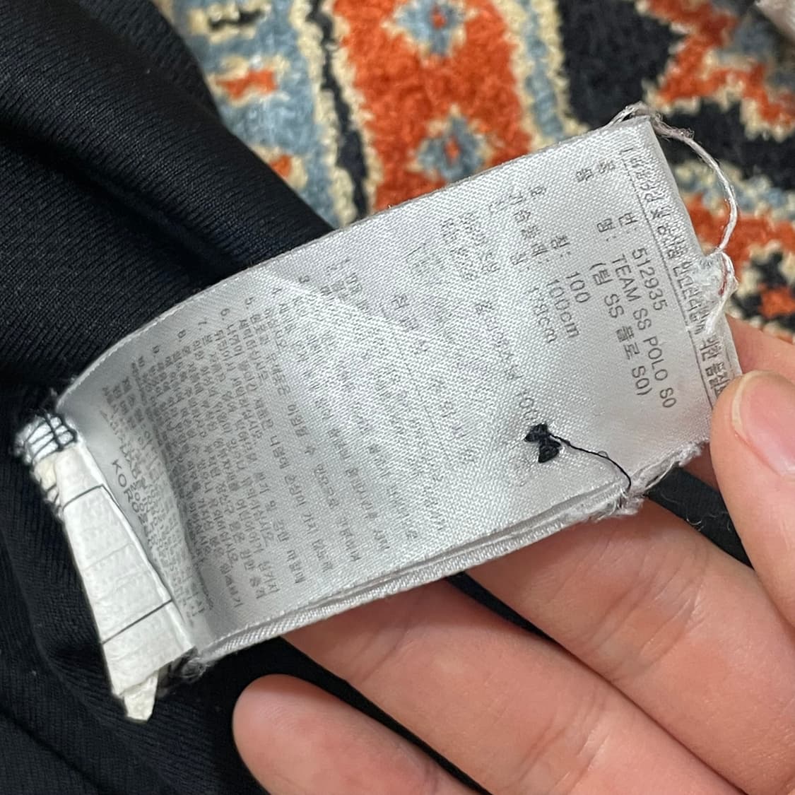 아디다스 삼각로고 블랙 트랙 져지 반팔 카라티 남성100 상품이미지5