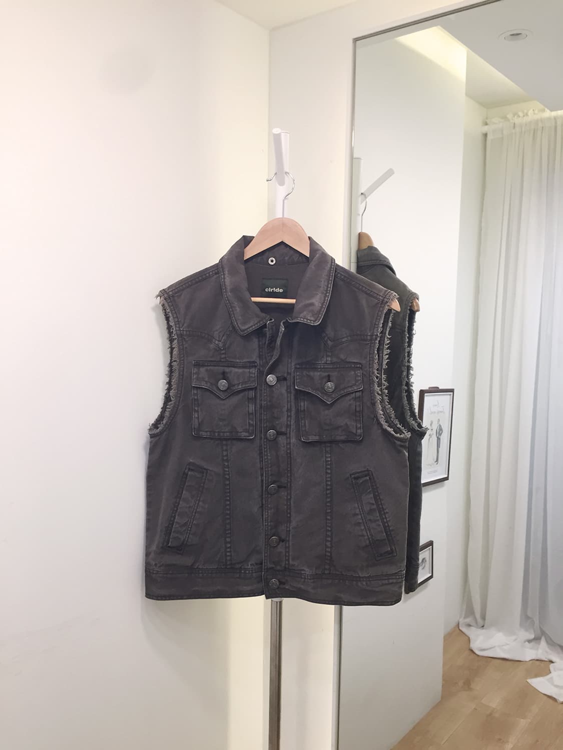 Unisex Vintage Denim Vest 95 상품이미지4