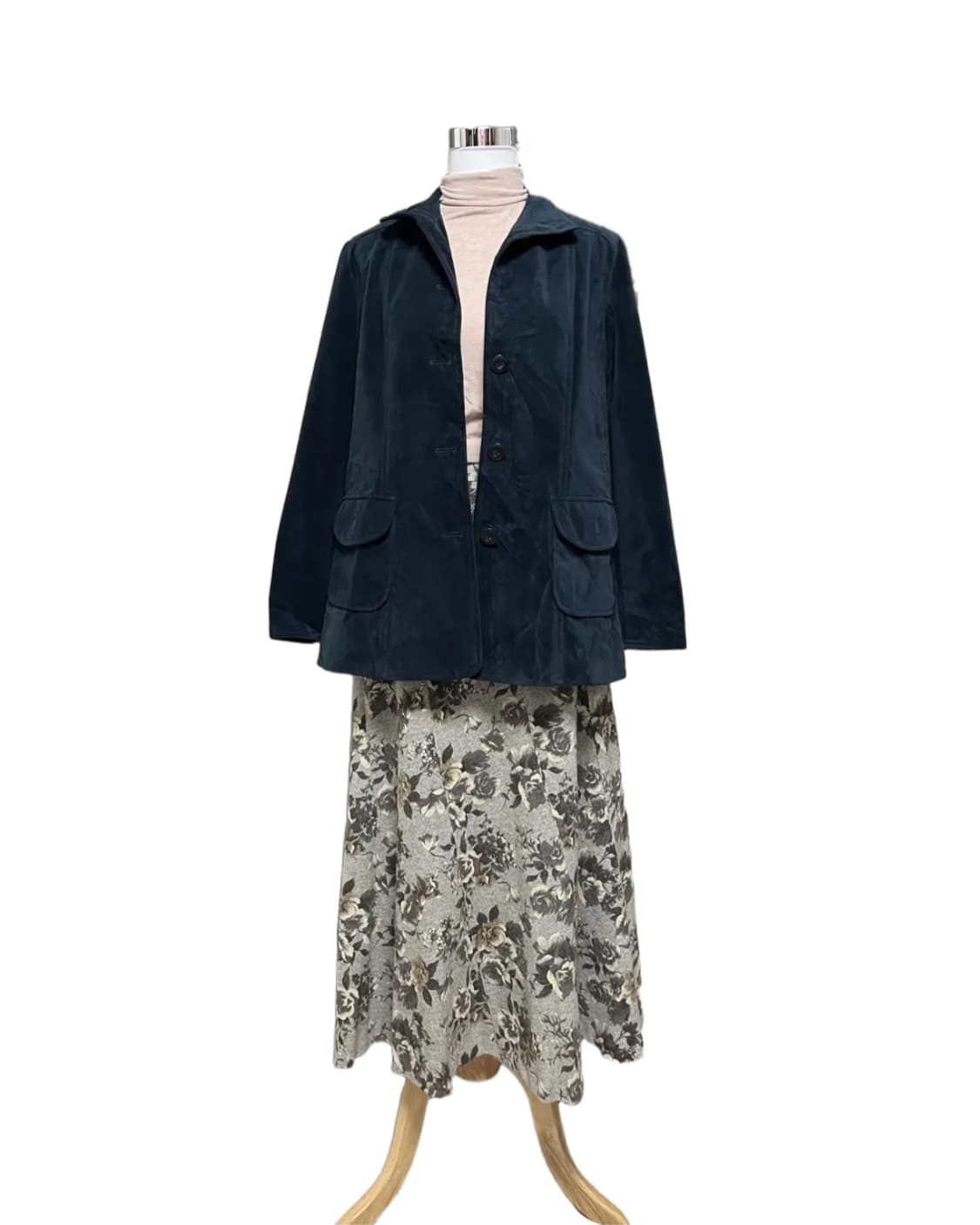 Navy suede jacket 상품이미지5