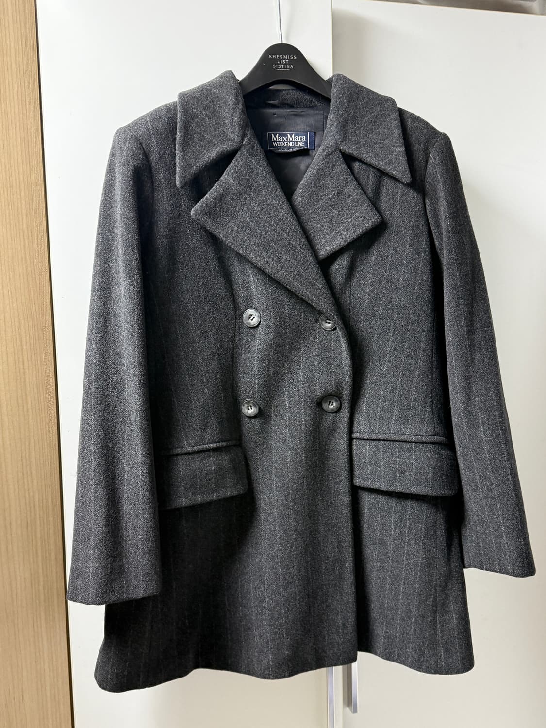 막스마라위켄드라인 스트라이프 울코트자켓 상품이미지1