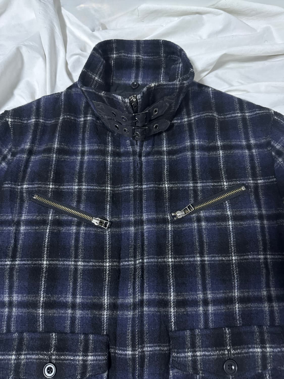 Edge rupert 울 체크 라이더 자켓 상품이미지4