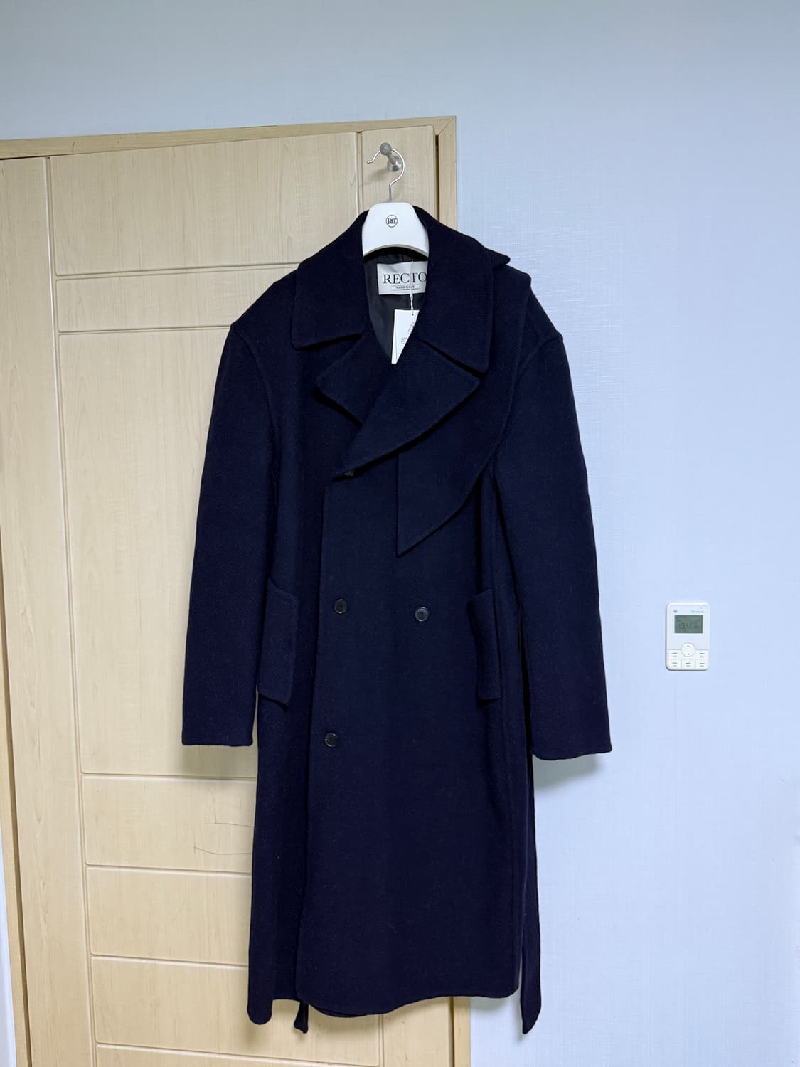 렉토 핸드메이드 쿠세 코트 네이비 상품이미지1