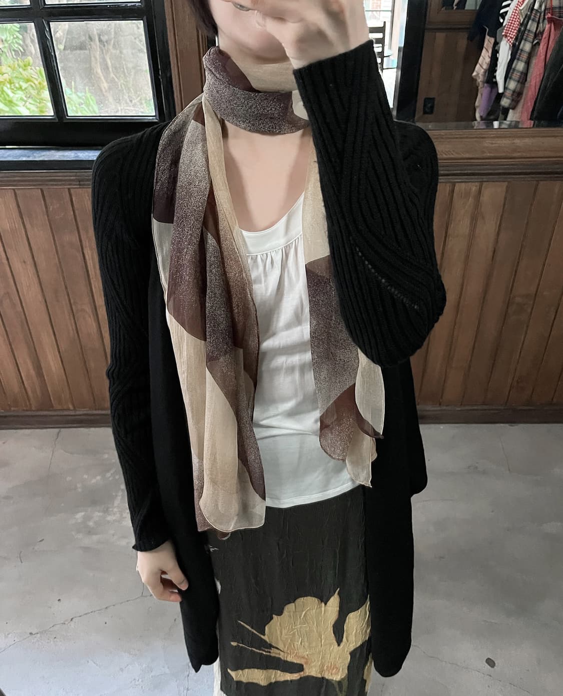 DIESEL draoed longline cardigan 상품이미지2