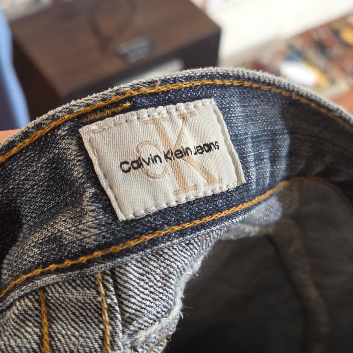 캘빈 클라인 사이드 라인 와이드 데님 팬츠 상품이미지9