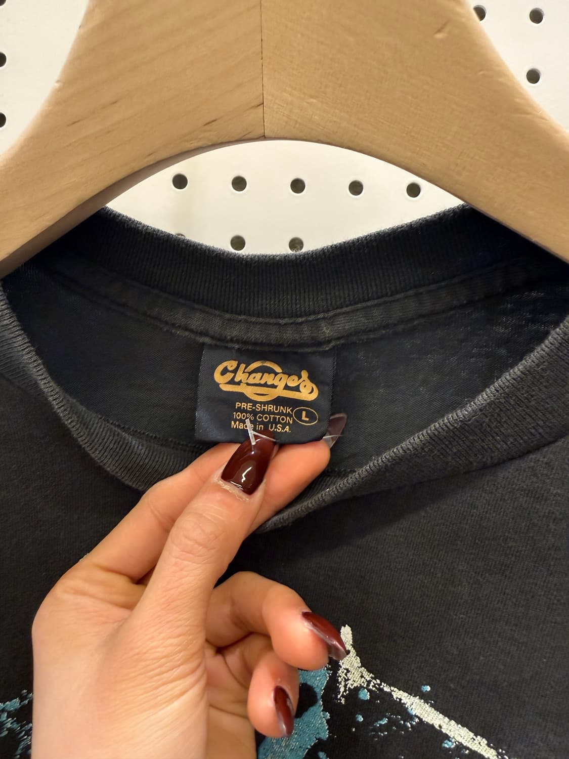 너바나 인 유테로 앨범 엔젤 프린팅 반팔 티셔츠 U1195 상품이미지5