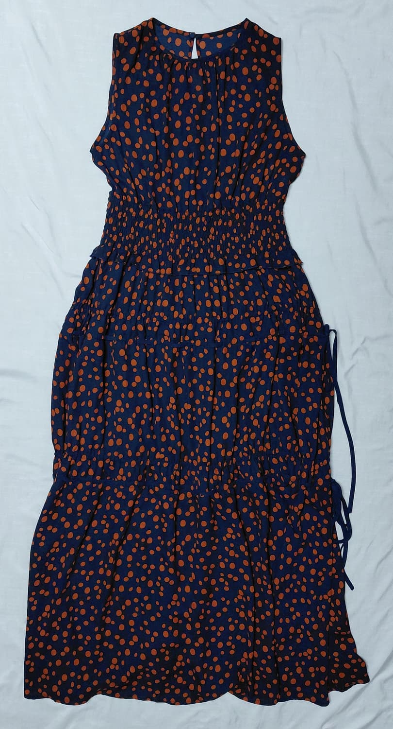 [정품] Mila Owen 도트 티어드 셔링 롱 원피스 (Size 0) 상품이미지2