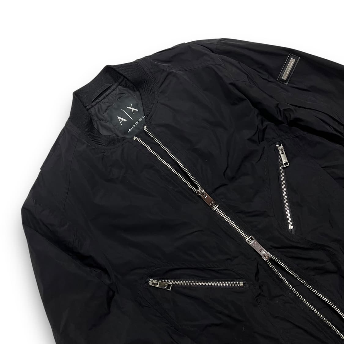 아르마니 익스체인지 더블 지퍼 락시크 투웨이 봄버 자켓 상품이미지4