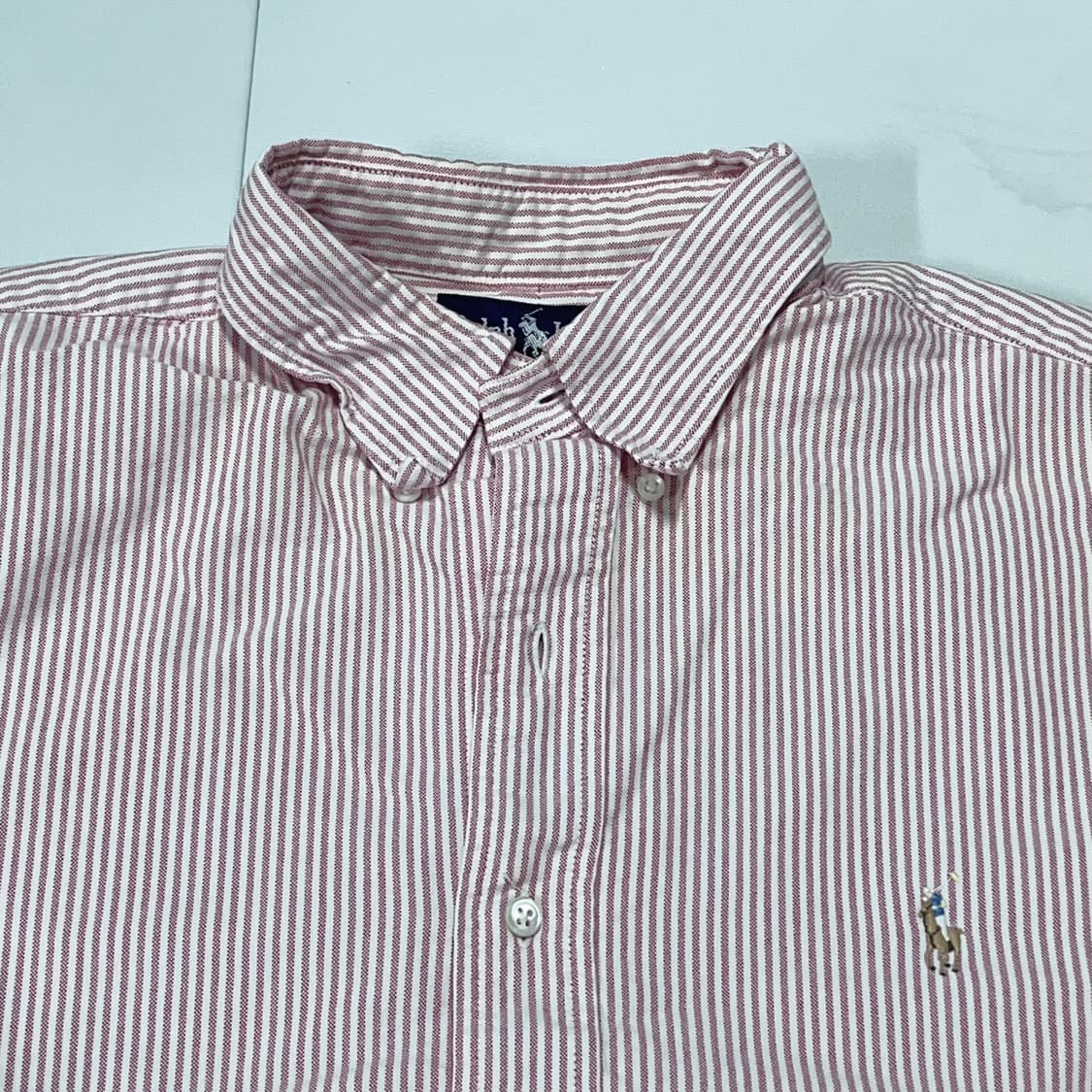 [정품] 폴로 핑크 / 멀티포니 스트라이프 오버핏 셔츠 [ 42-84 ] 상품이미지3