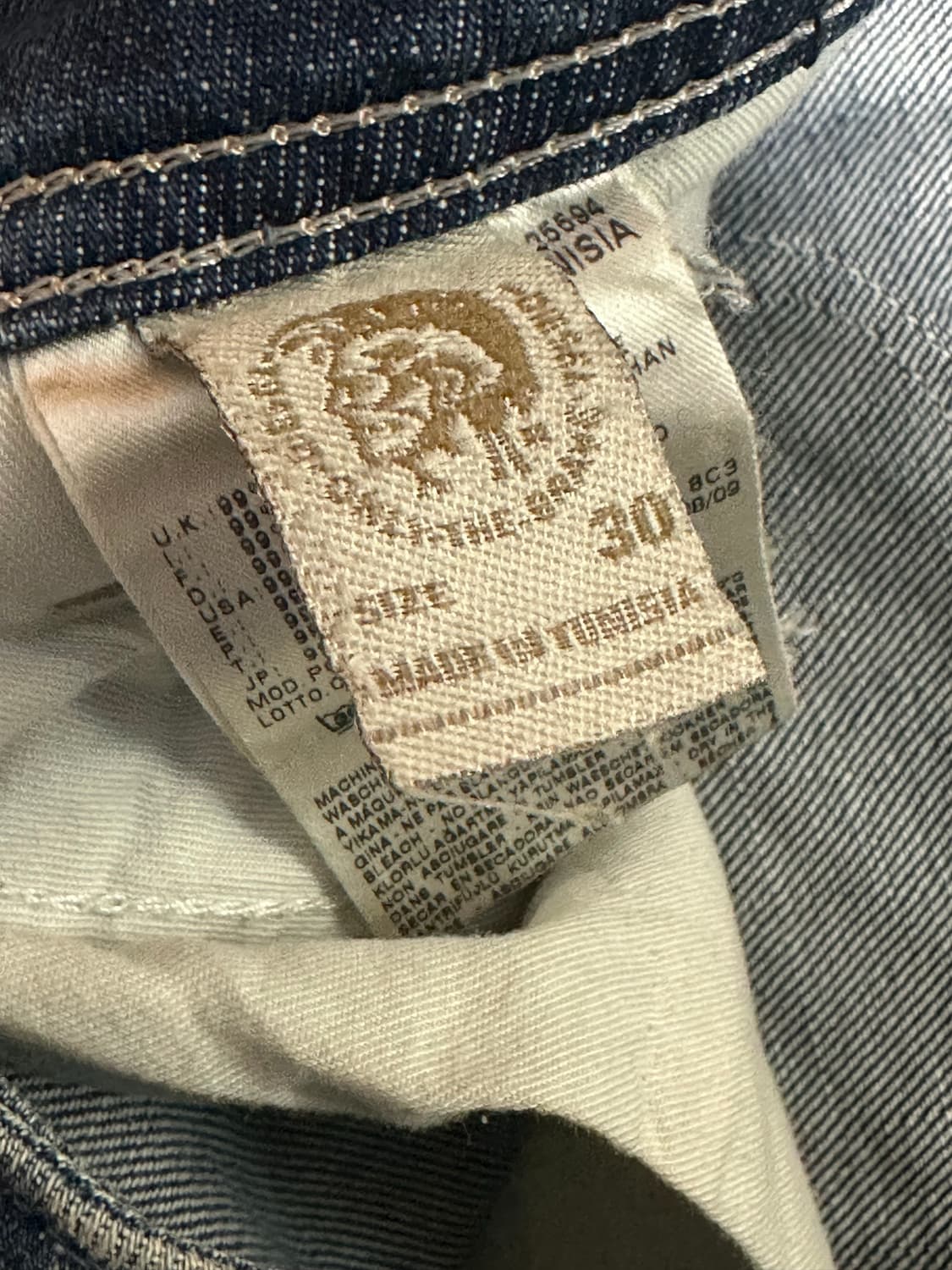 Diesel POIAK 데님 W30 상품이미지4
