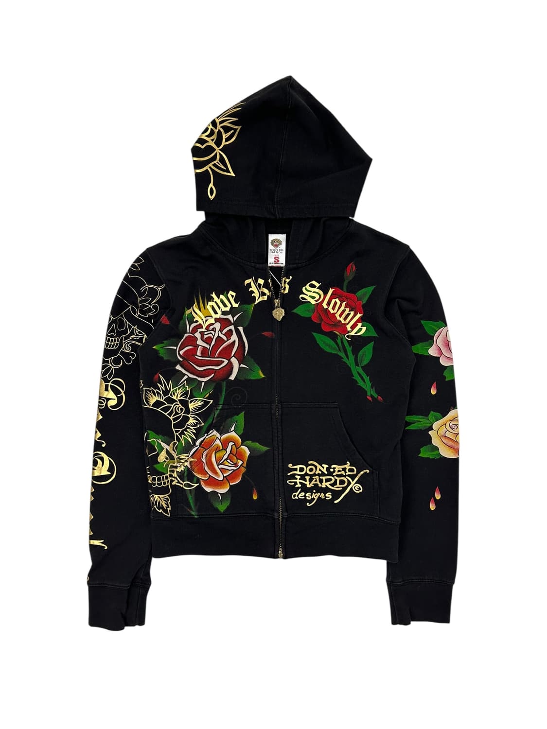 에드 하디 로즈 스컬 집업 후디 상품이미지1