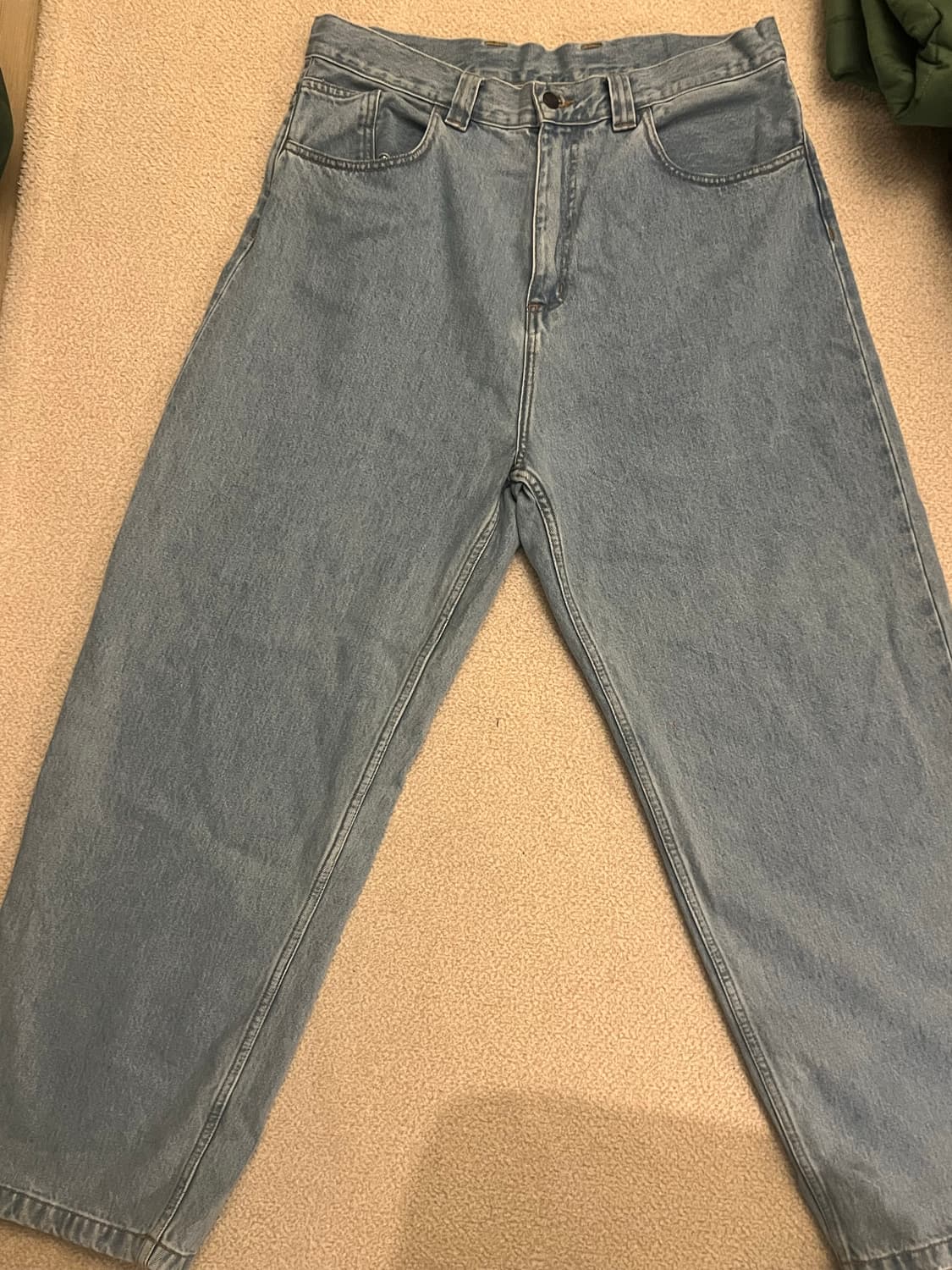 칼하트 WIP 브랜돈 팬츠 블루 헤비 스톤 블리치드 상품이미지3