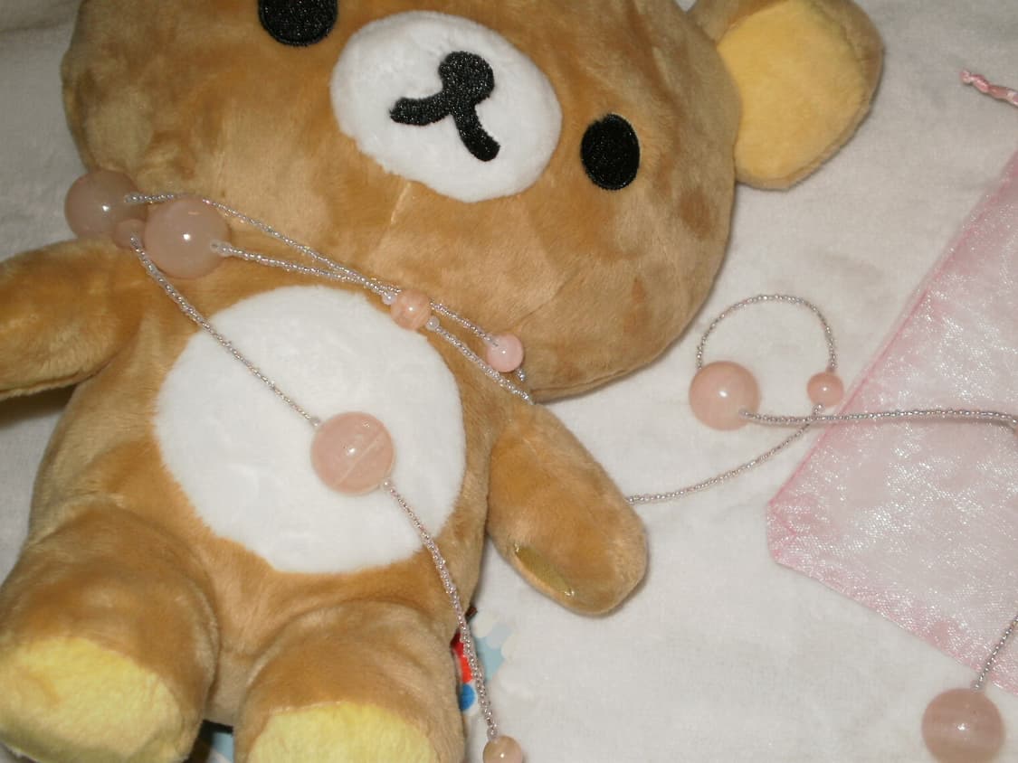 핑크볼 롱 목걸이 페어리 오리엔탈 레테 상품이미지3