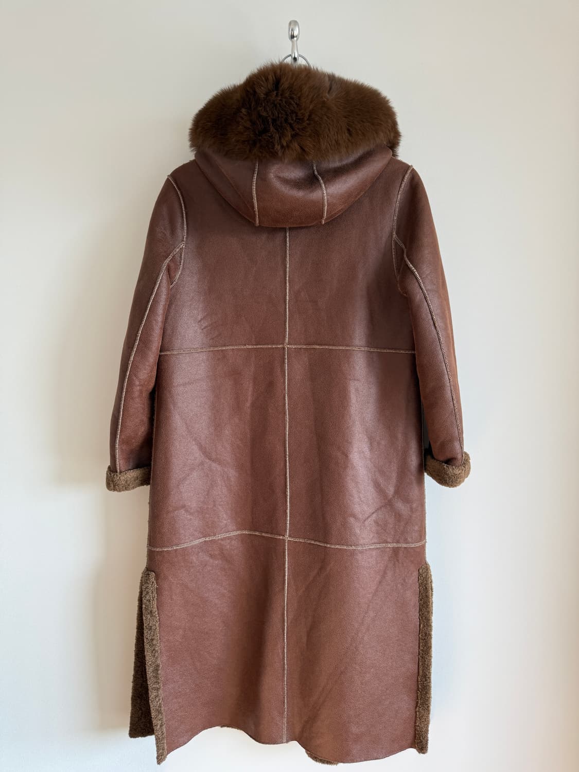 Pre owned 롱 코트 무스탕 상품이미지6