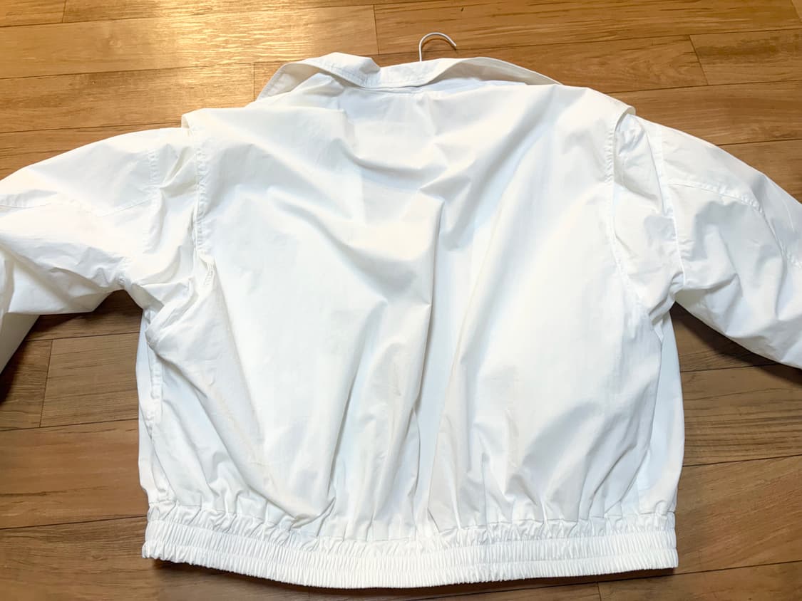 블랙모먼트 오버사이즈 코튼 밴딩 집업 자켓 블루종 판매 상품이미지4