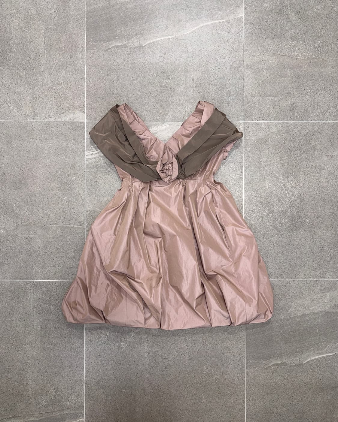 ANTONIO MARRAS TAFFETA DRESS Mauve/Mocha 상품이미지1