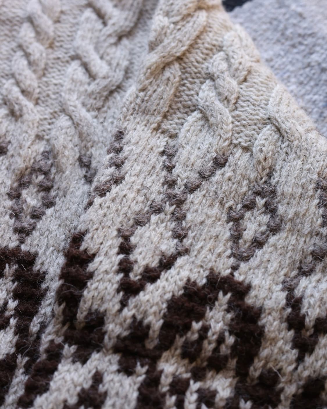 엘엘빈 80s 패어아일 믹스 피셔맨 니트 상품이미지6